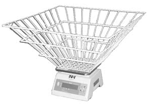 Square Wire Basket Laundry Scale
